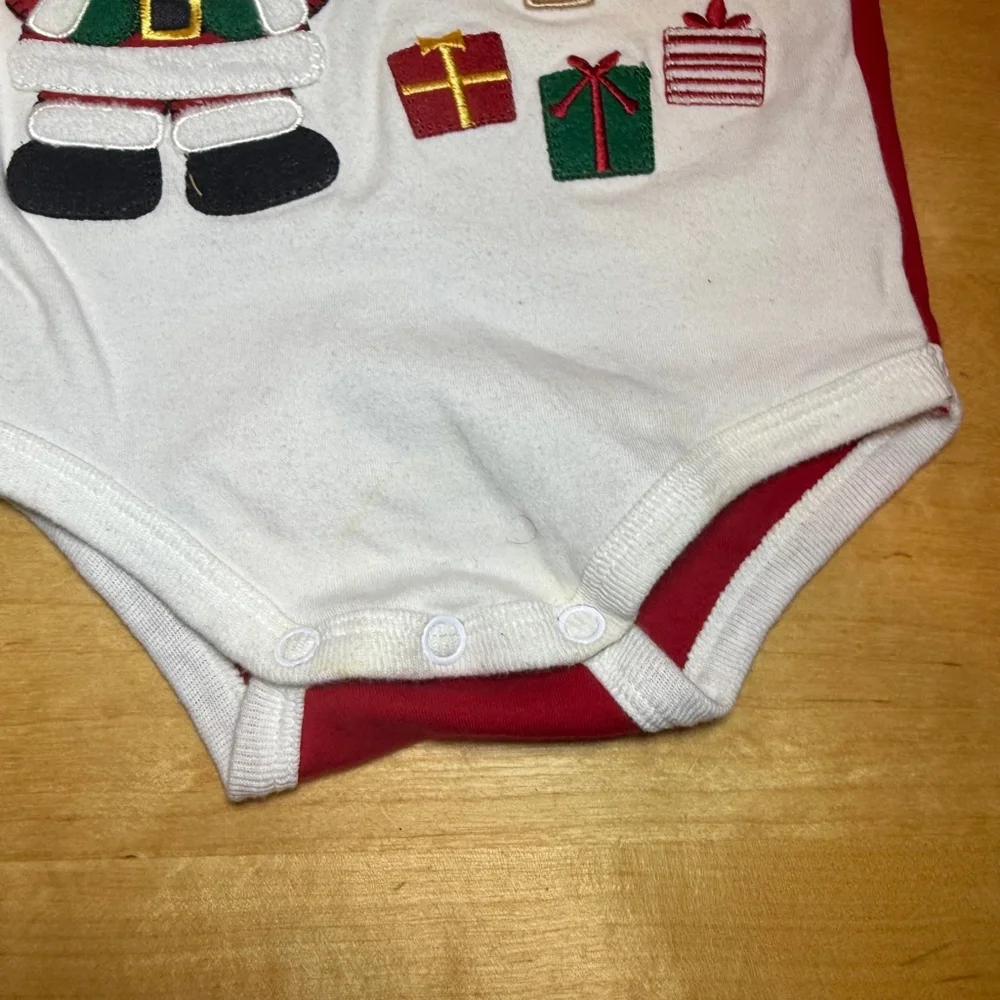 Miniwear Baby's Santa Clause Christmas Long Sleeve Bodysuit